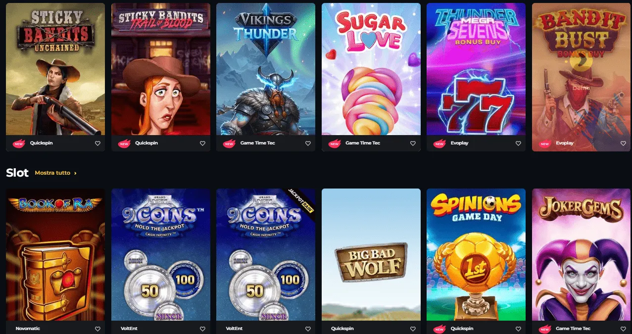 Boomerang Casino Giochi 2